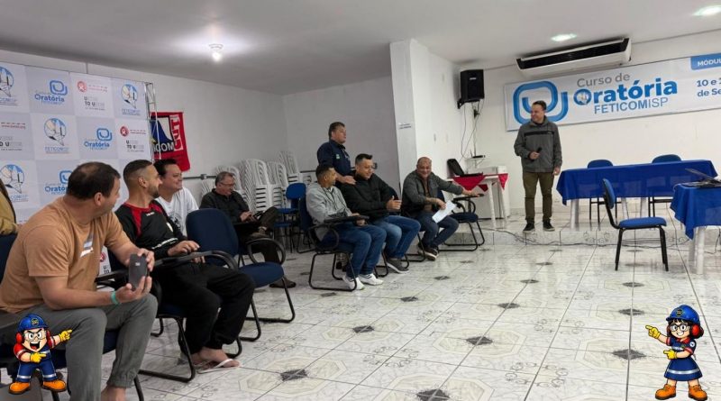 Dirigentes sindicais participam de curso de oratória promovido pela Feticom-SP e ICM