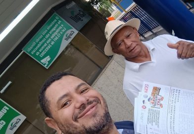 Sindicato BocaDura realiza entrega de boletim informativo na indústria Cargill