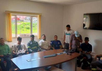 Sindicato Boca Dura realiza assembleia na Top Andaime para tratar do café da manhã dos trabalhadores